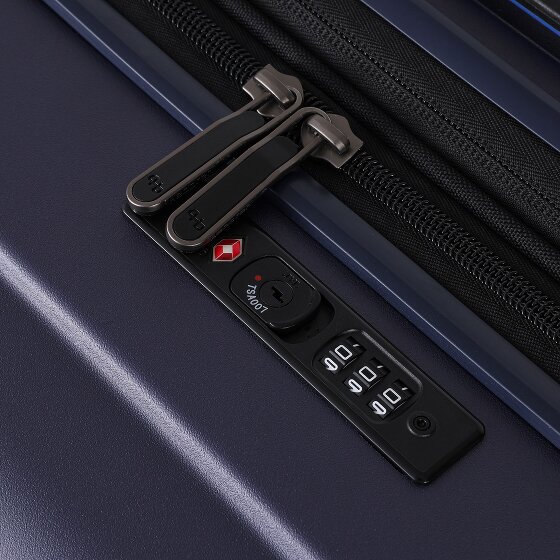 Hedgren Comby Grip L Exp 4 roulettes Trolley L 74 cm avec soufflet d'extension