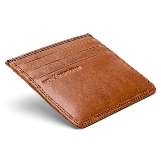 Farmhood Memphis Étui pour cartes de crédit Protection RFID Cuir véritable 10 cm