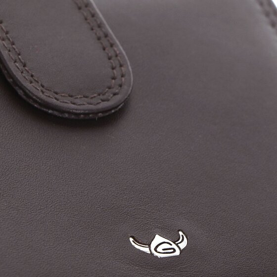 Golden Head Polo Porte-monnaie Protection RFID Cuir véritable 10.5 cm