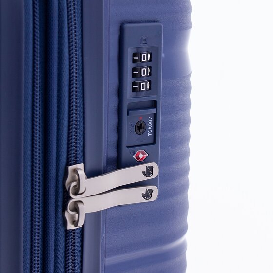 Gladiator 0800 4 roulettes Trolley 55 cm avec soufflet d'extension