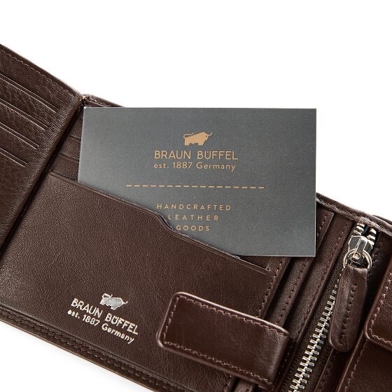Braun Büffel Golf 3.0 Porte-monnaie Protection RFID Cuir 12 cm