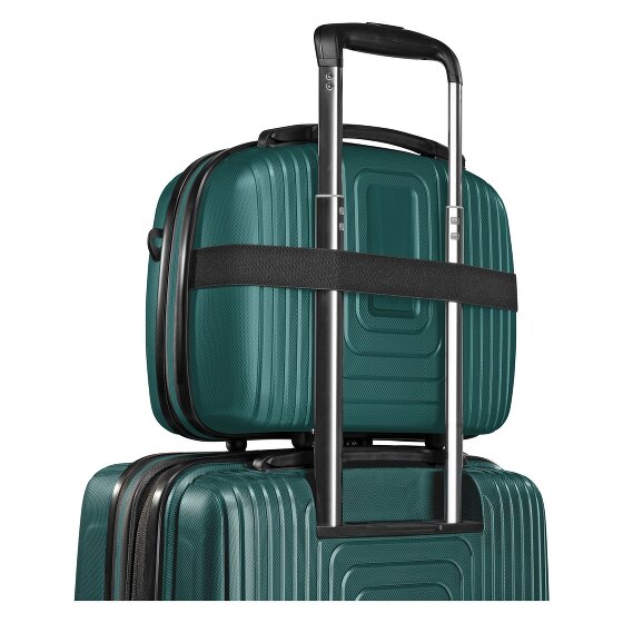 Redolz Essentials 14 Set de valises à 4 roulettes + Beautycase 4 pcs. avec soufflet extensible