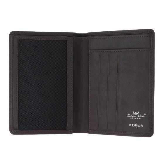 Golden Head Etui pour cartes d'identité Polo RFID en cuir 9 cm