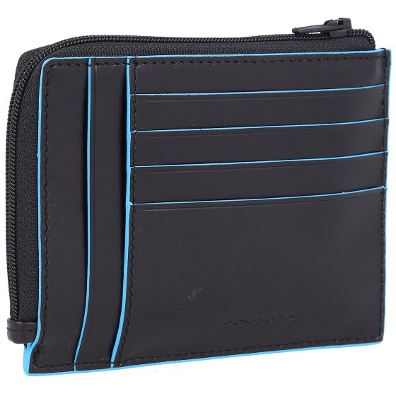Piquadro Blue Square Porte-cartes de crédit RFID en cuir 12 cm
