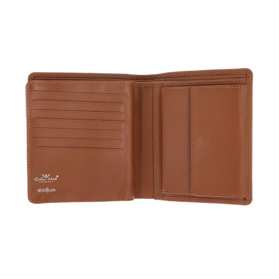 Golden Head Polo Porte-monnaie Protection RFID Cuir véritable 13 cm
