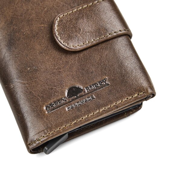 Greenburry Newport Porte-monnaie Protection RFID Cuir véritable 9.5 cm