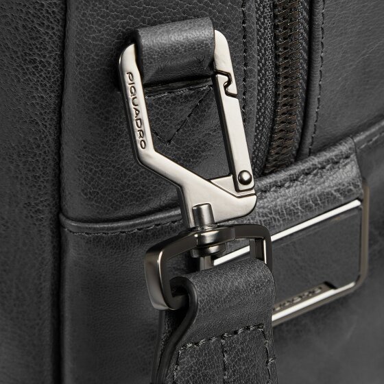 Piquadro Solm Attaché-case Cuir véritable 42 cm Compartiment ordinateur