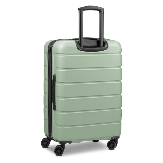 Saxoline Miami 4 roulettes Trolley M 65 cm avec soufflet d'extension