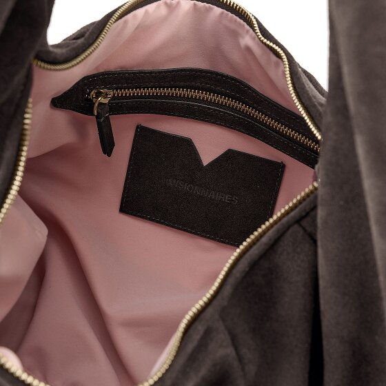 LES VISIONNAIRES Greta Essential Sac à bandoulière Cuir véritable 43 cm