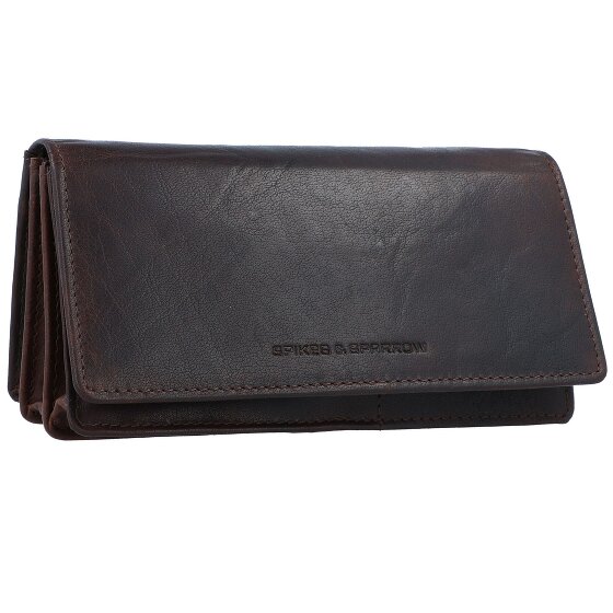 Spikes & Sparrow Porte-monnaie RFID en cuir 17 cm
