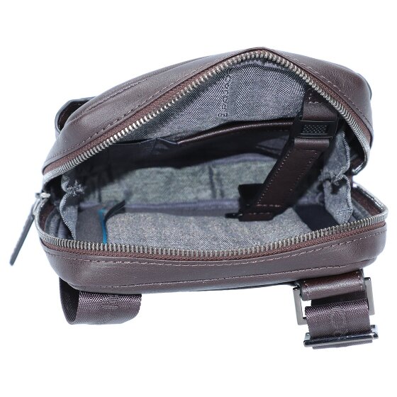 Piquadro Black Square Sac à bandoulière en cuir 17 cm