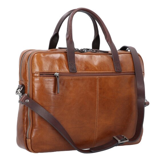 Castelijn & Beerens Rien Attaché-case Protection RFID Cuir véritable 41 cm Compartiment ordinateur