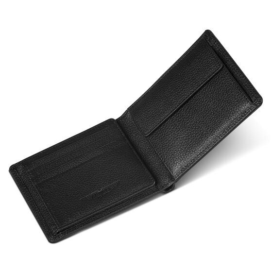 Police Porte-monnaie RFID cuir 12 cm dépliant