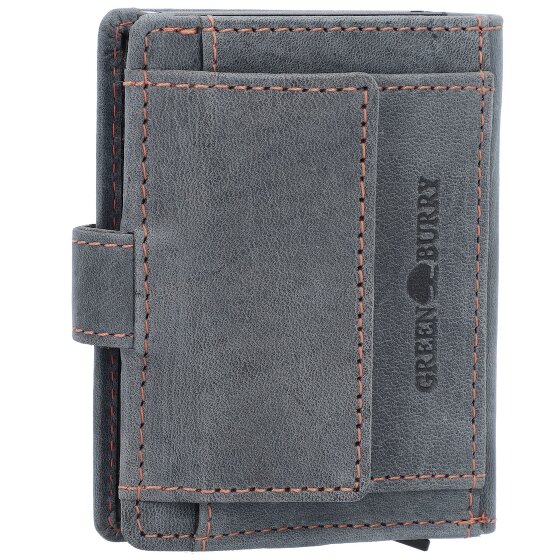 Greenburry Vintage Porte-monnaie Protection RFID Cuir véritable 10 cm