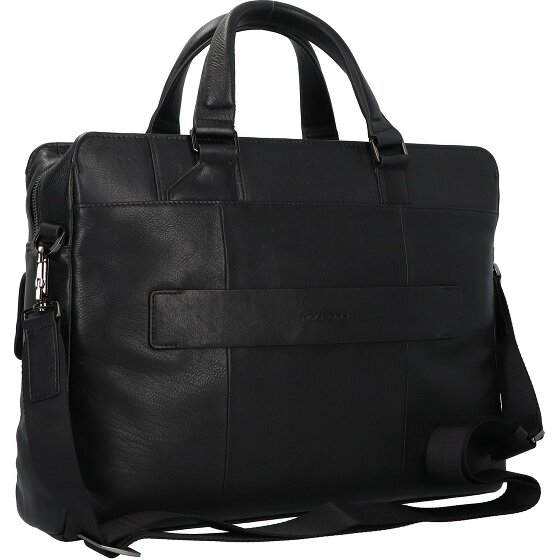 Piquadro Porte-documents Kobe 40 cm en cuir, compartiment pour ordinateur portable