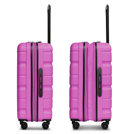 Franky Munich 4.0 Set de valises à 4 roulettes 3 pièces avec soufflet extensible