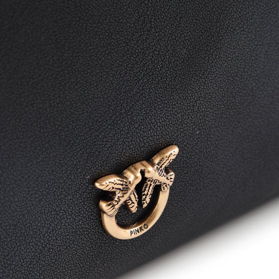 PINKO Flat Horizontal Mini Sac pochette Cuir véritable 19.5 cm