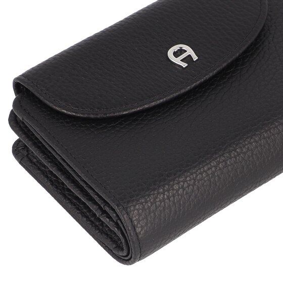 AIGNER Porte-monnaie Protection RFID Cuir véritable 14 cm