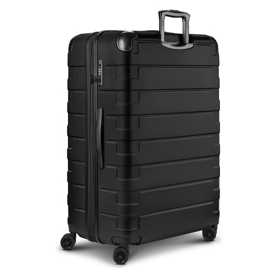 Tonino Lamborghini Milano Valise cabine 4 roulettes XL 83 cm taille spéciale avec soufflet d'extension