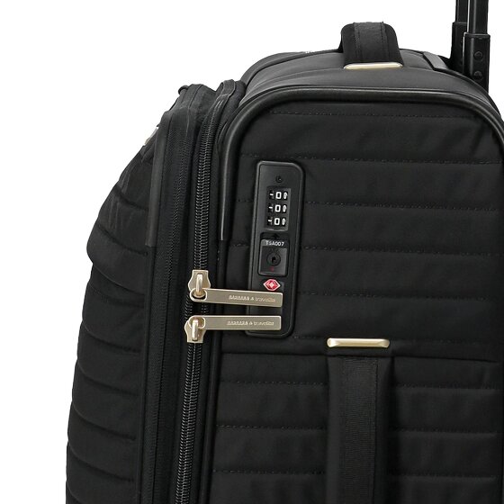 Travelite Barbara Stepp 4 roulettes Trolley de cabine S 55 cm avec soufflet d'extension