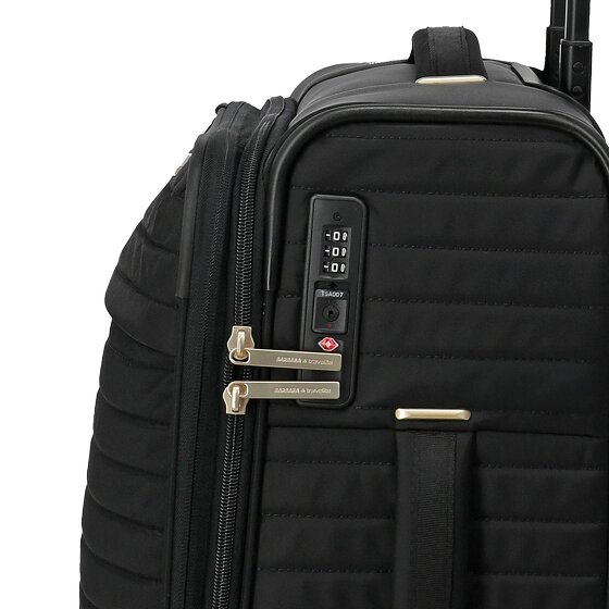 Travelite Barbara Stepp 4 roulettes Trolley de cabine S 55 cm avec soufflet d'extension