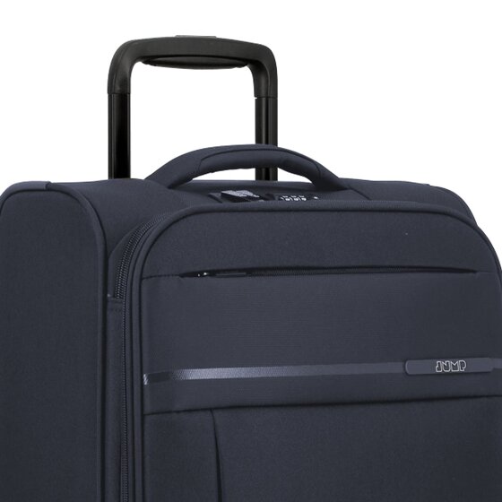 Jump Monthélys 4 roulettes Trolley de cabine 55 cm avec soufflet d'extension