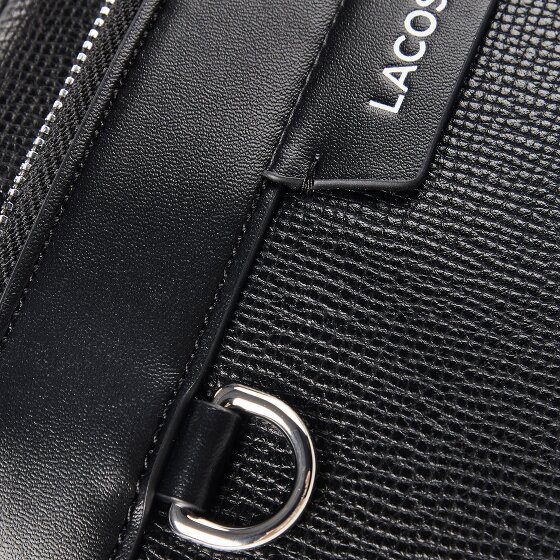 Lacoste Ossian Sac banane Cuir véritable 19 cm