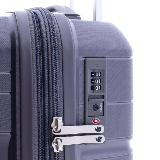 Gladiator 3800 4 roulettes Trolley de cabine 55 cm avec soufflet d'extension
