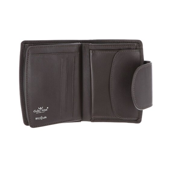 Golden Head Polo Porte-monnaie Protection RFID Cuir véritable 12.5 cm