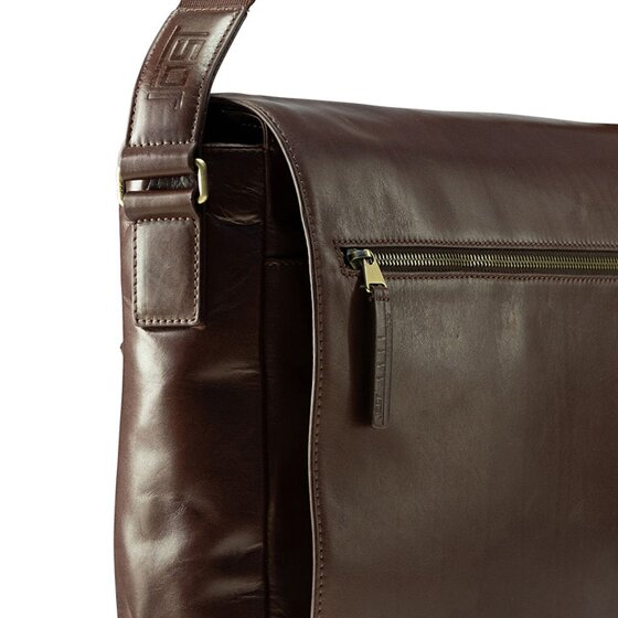 Jost Skagen Porte-documents Messenger Cuir véritable 38 cm Compartiment ordinateur