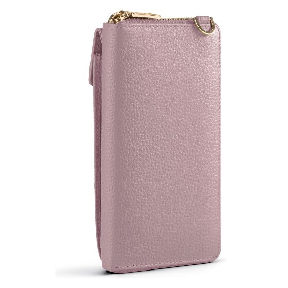 Lazarotti Bologna Leather Zip-Around Porte-monnaie Porte-téléphone en cuir 19 cm