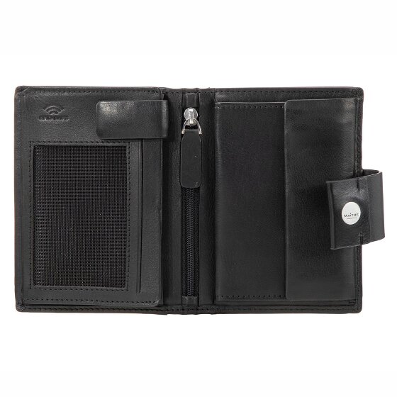Maître Henau Dawina Porte-monnaie Protection RFID Cuir véritable 12.5 cm