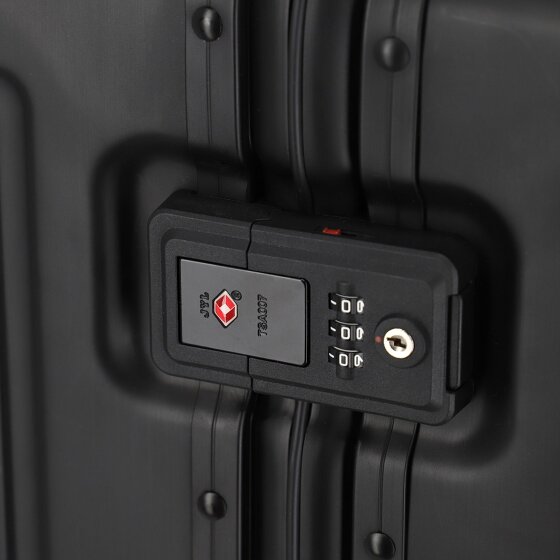 Travelite Valise cabine Next à 4 roues en Aluminium, 77 cm