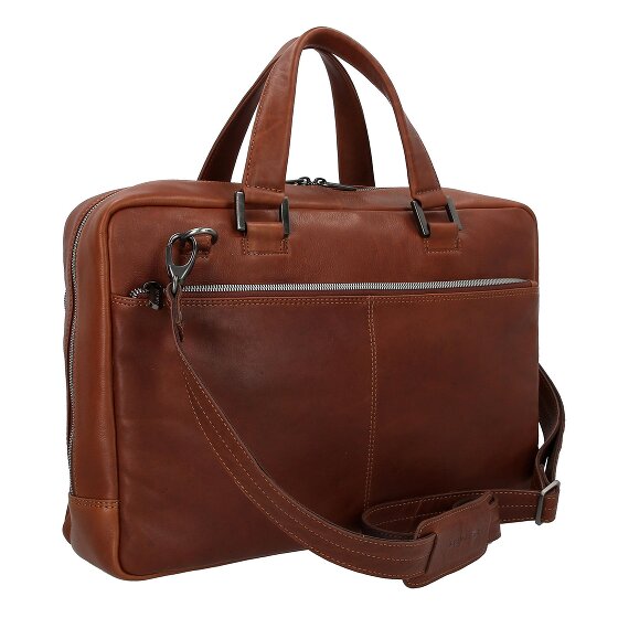 Plevier Vintage Bill Porte-documents Cuir 40 cm Compartiment pour ordinateur portable