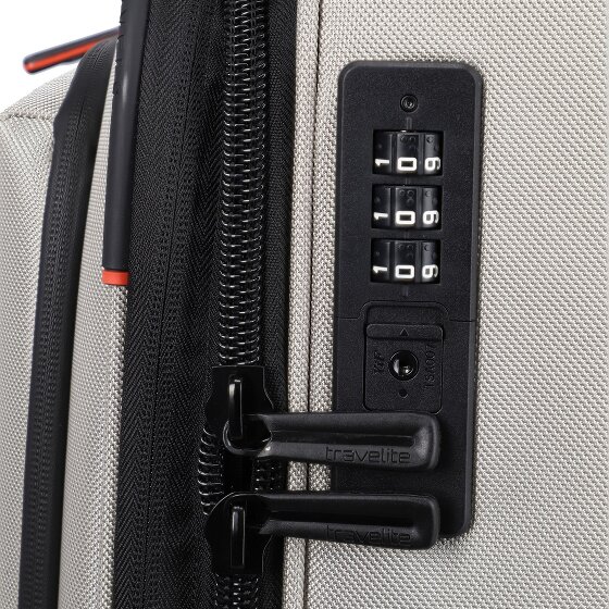 Travelite Crosslite 5.0 4 roulettes Trolley M 66 cm avec soufflet d'extension