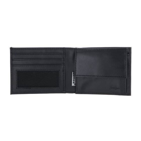 oxmox Leather Porte-monnaie Protection RFID Cuir véritable 11 cm