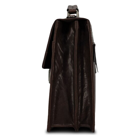 Jost Glasgow Attaché-case Protection RFID Cuir véritable 40 cm Compartiment ordinateur