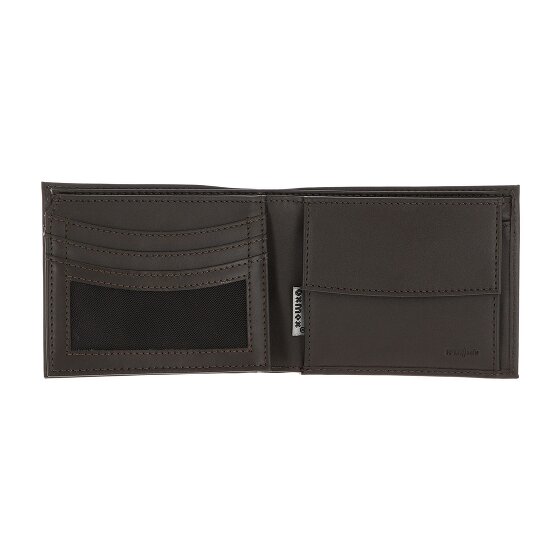 oxmox Leather Porte-monnaie Protection RFID Cuir véritable 10 cm