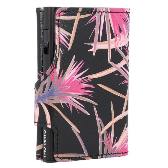 Tru Virtu Click & Slide Porte-cartes de crédit RFID en cuir 6,5 cm