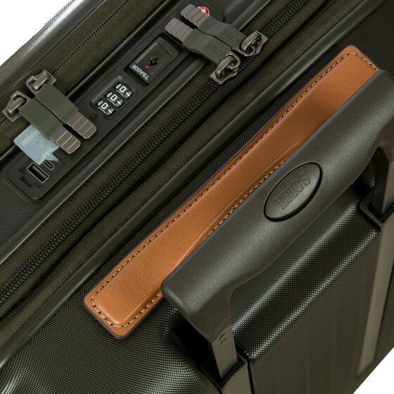 Bric's Taormina 4 roulettes Trolley S 57 cm avec soufflet d'extension