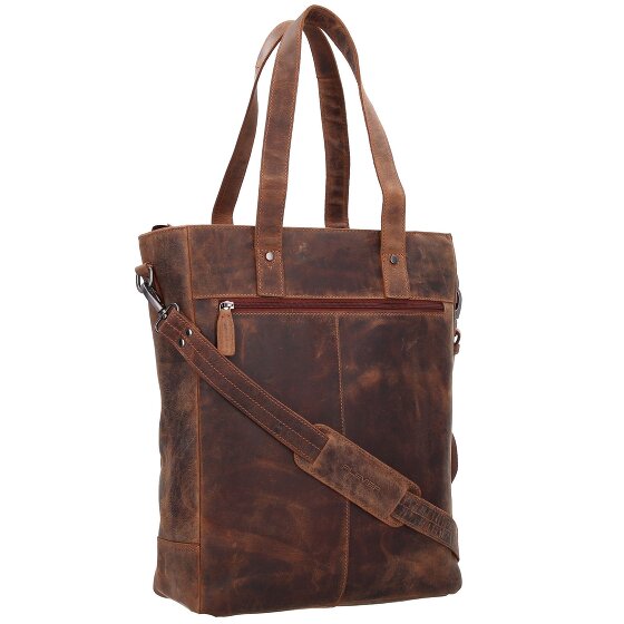 Plevier Retro Jackson Sac de shopper Cuir véritable 31 cm Compartiment ordinateur