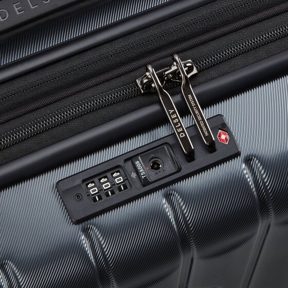 Delsey Paris Longitude 4 roulettes Trolley de cabine 55 cm avec soufflet d'extension