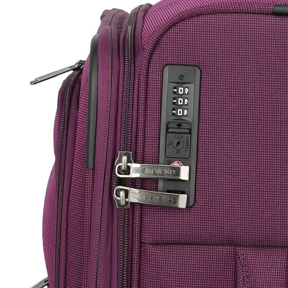 Travelite Cubis 4 roues Valise cabine S 55 cm avec soufflet d'extension