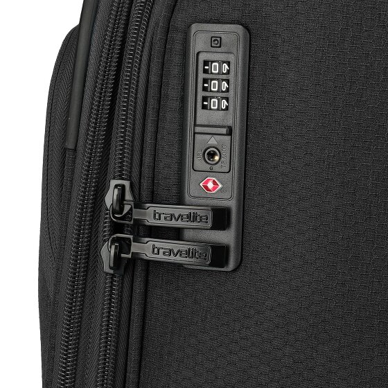 Travelite Kick Off 4 roues Valise cabine M 67 cm avec soufflet d'extension