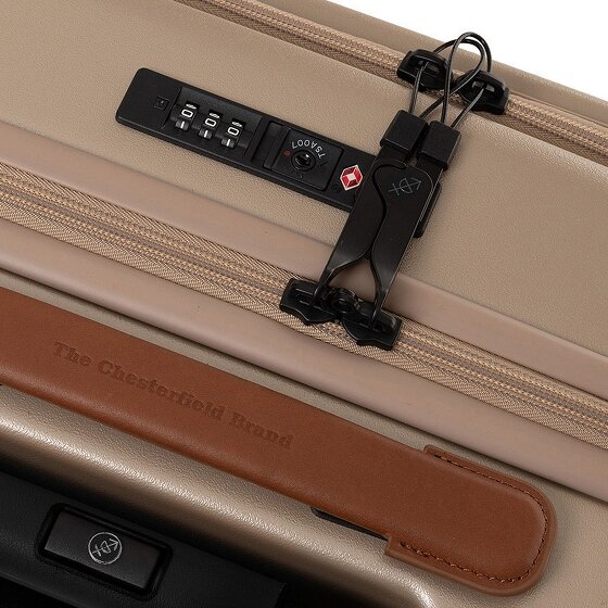 The Chesterfield Brand Zuna 4 roulettes Trolley de cabine S 55 cm Compartiment pour ordinateur portable