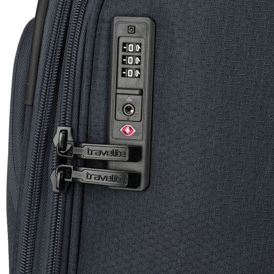 Travelite Kick Off 4 roues Valise cabine L 78 cm avec soufflet d'extension
