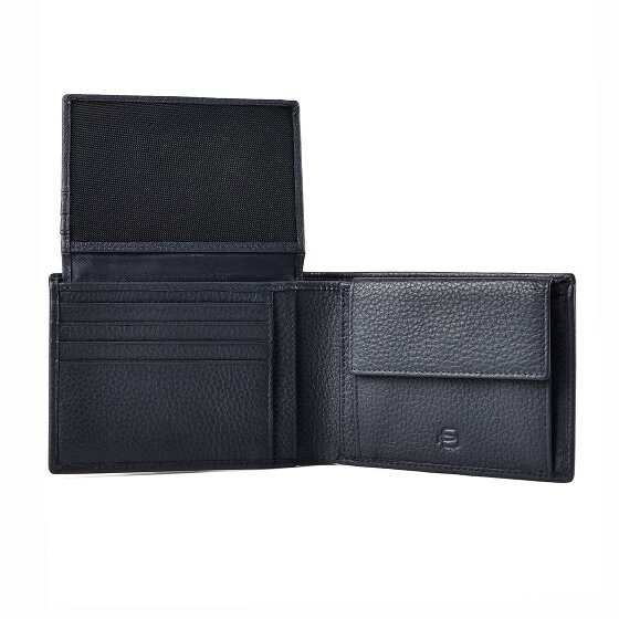 Piquadro Porte-monnaie Protection RFID Cuir véritable 13 cm