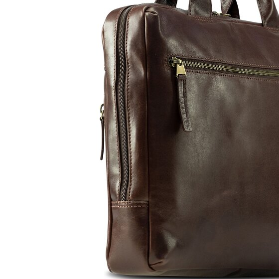 Jost Skagen Attaché-case Cuir véritable 38 cm Compartiment ordinateur