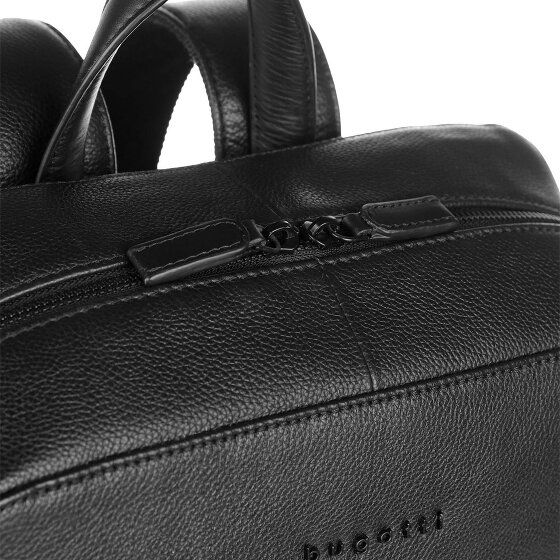 bugatti Black Daypack Cuir 40 cm Compartiment pour ordinateur portable