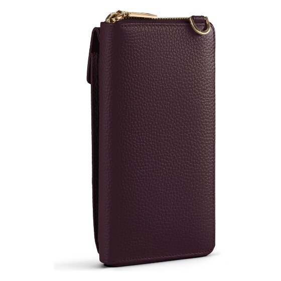 Lazarotti Bologna Leather Zip-Around Porte-monnaie Porte-téléphone en cuir 19 cm